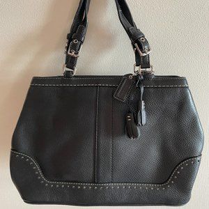 Coach Vintage Black Leather Bag